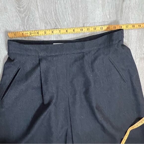 Vintage 80s 90s Full A Line Maxi Skirt Talbots Charcoal Gray Wool Pocket 14 XL - Picture 12 of 15